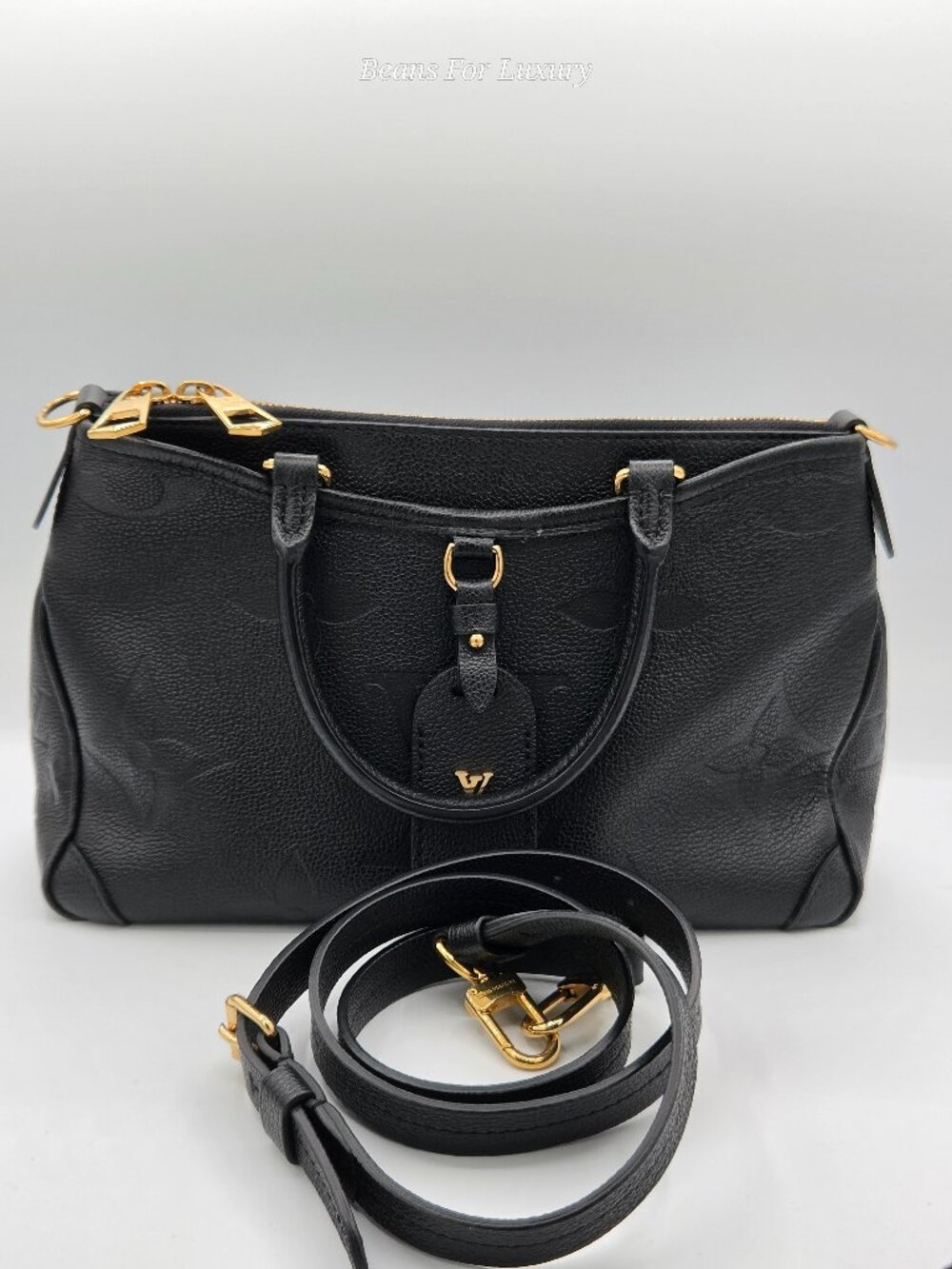 Louis Vuitton Trianon PM Black Monogram Empreinte | Authentic